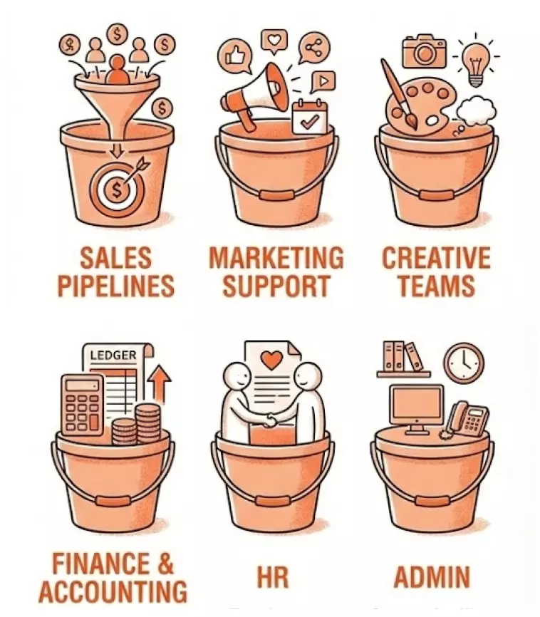 many key divisions illustration